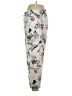Ann Taylor 100% Polyester Floral Gray Casual Pants Size 14 - photo 5