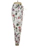 Ann Taylor 100% Polyester Floral Gray Casual Pants Size 14 - photo 4