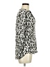 Entro 100% Rayon Animal Print Silver 3/4 Sleeve Blouse Size M - photo 4