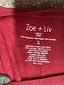 Zoe+Liv Burgundy Sweatshirt Size S - photo 7