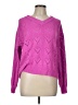 EXLURA 100% Acrylic Hearts Pink Pullover Sweater Size L - photo 1
