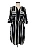 Mossimo 100% Polyester Stripes Black Casual Dress Size M - photo 1
