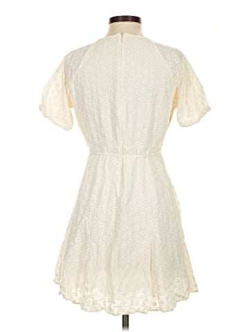 Madewell Eyelet Tassel-Tie Mini Dress (view 2)
