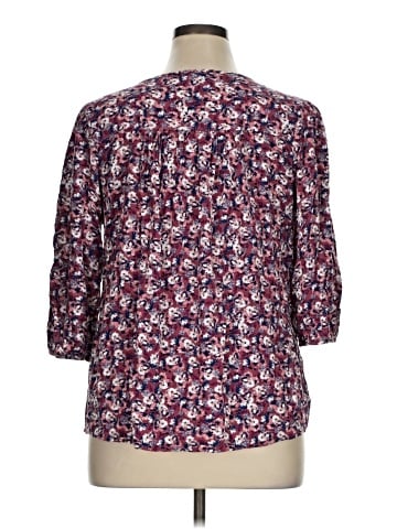 Bobeau 3/4 Sleeve Blouse (view 2)