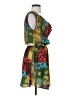 Snap 100% Polyester Print Green Cocktail Dress Size S - photo 4