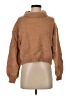 Something Navy Solid Brown Turtleneck Sweater Size XS - photo 1