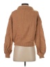 Something Navy Solid Brown Turtleneck Sweater Size XS - photo 2