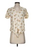 Madewell Floral Ivory Short Sleeve Blouse Size XXS - photo 1