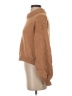 Something Navy Solid Brown Turtleneck Sweater Size XS - photo 5