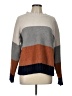 Tumbleweed 100% Polyester Color Block Gray Turtleneck Sweater Size L - photo 1