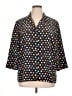 Blair 100% Polyester Polka Dots Black 3/4 Sleeve Blouse Size XL - photo 1