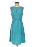 Maurices 100% Polyester Solid Teal Casual Dress Size S - photo 1