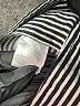 Harve Benard Stripes Gray Long Sleeve Blouse Size M - photo 8