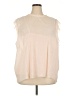 The Limited 100% Polyester Ivory Sleeveless Blouse Size 2X - photo 1