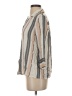 Stradivarius Stripes Tan 3/4 Sleeve Blouse Size S - photo 5