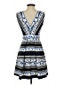 CeCe Print Blue Casual Dress Size 0 - photo 2