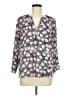 Daniel Rainn 100% Polyester Gray 3/4 Sleeve Blouse Size M - photo 1