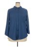 Absolutely Famous Blue 3/4 Sleeve Blouse Size 2X - photo 1