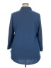 Absolutely Famous Blue 3/4 Sleeve Blouse Size 2X - photo 2