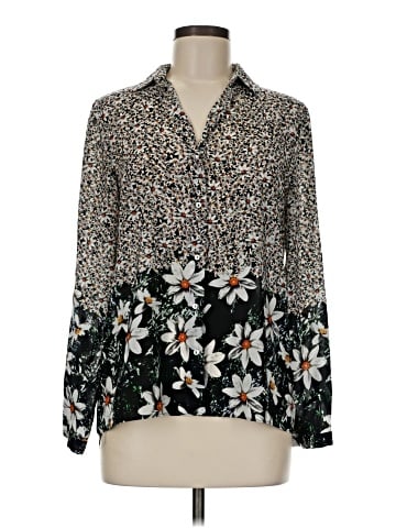 Zara Basic Long Sleeve Blouse (view 1)