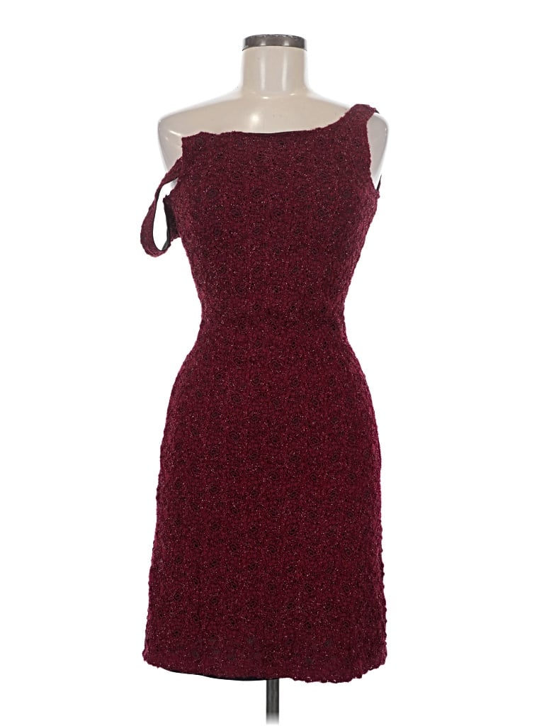 Pre-owned Windsor Cocktail Dress In Burgundy