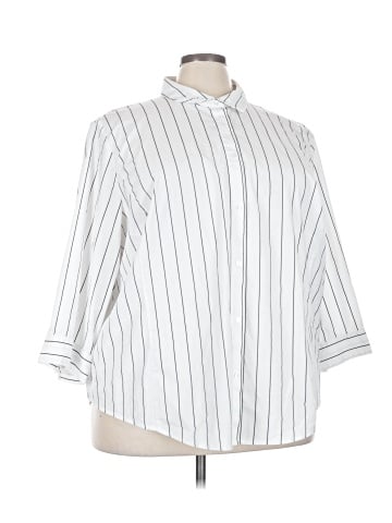 Liz Claiborne Career 3/4 Sleeve Button-Down Shirt (view 1)