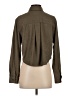 Active USA 100% Polyester Brown Long Sleeve Blouse Size S - photo 2