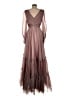 Mac Duggal 100% Polyester Brown Cocktail Dress Size 6 - photo 2