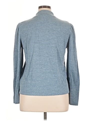 Madewell Jacquard Puff-Sleeve Mockneck Top (view 2)