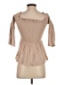 Olivaceous 100% Rayon Tan 3/4 Sleeve Blouse Size S - photo 2