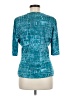St. John Teal 3/4 Sleeve Top Size M - photo 2