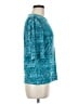 St. John Teal 3/4 Sleeve Top Size M - photo 4