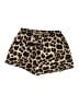 Shein 100% Polyester Animal Print Gold Shorts Size 12 - photo 2
