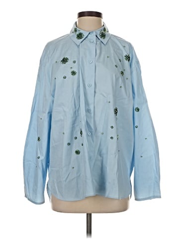 Zara Long Sleeve Button-Down Shirt (view 1)