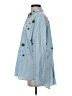 Zara Stars Blue Long Sleeve Button-Down Shirt Size XS - photo 5