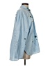 Zara Stars Blue Long Sleeve Button-Down Shirt Size XS - photo 4