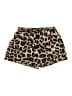Shein 100% Polyester Animal Print Gold Shorts Size 12 - photo 1