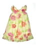 Tona Michelle 100% Polyester Floral Yellow Dress Size 8 - photo 1
