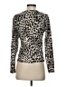 Gaze Animal Print Ivory Long Sleeve Turtleneck Size S - photo 2