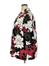 Catherines Floral Black Short Sleeve Blouse Size 2X Petite - photo 5