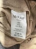 Wrap 100% Linen Tan Long Sleeve Top Size 8 - photo 8