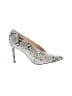 Vince Camuto Animal Print Silver Heels Size 5 1/2 - photo 1