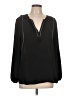 J.Crew 100% Polyester Black Long Sleeve Blouse Size 10 - photo 1