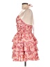 Shein 100% Polyester Floral Pink Cocktail Dress Size L - photo 5