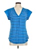 Adrienne Vittadini Blue Short Sleeve Top Size M - photo 1