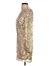 Double Crazy 100% Polyester Gold Cocktail Dress Size S - photo 5
