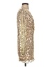 Double Crazy 100% Polyester Gold Cocktail Dress Size S - photo 4