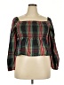J.Crew 100% Polyester Green Long Sleeve Blouse Size XXL - photo 1