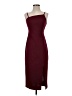 Micas Solid Burgundy Cocktail Dress Size S - photo 1