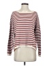 Dokotoo 100% Cotton Stripes Burgundy Pullover Sweater Size S - photo 1